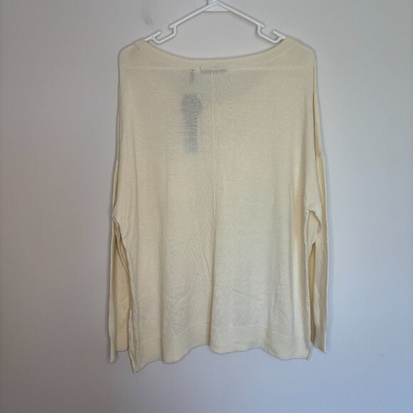 DAISY FUENTES NEW Weekend Getaway Sweater Womens XL Cream Long Sleeve Soft - Picture 3 of 6